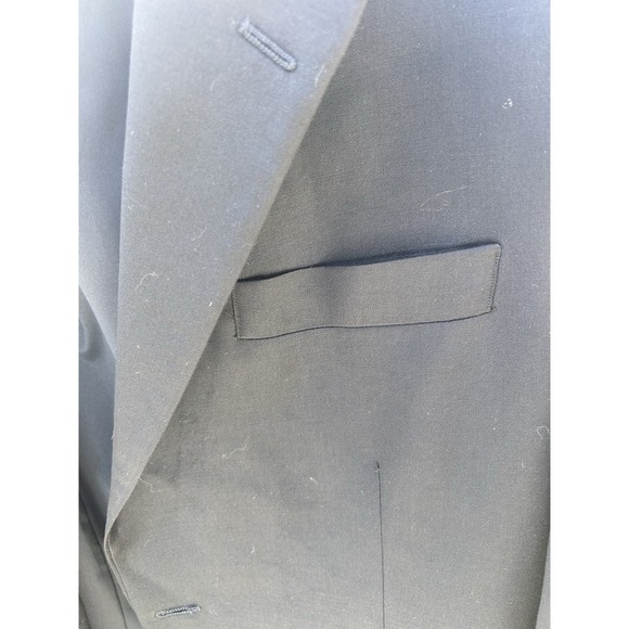 RALPH Lauren Blazer Jacket Men's Navy Woolmark sz aprox 40 made in Canada - Picture 7 of 11